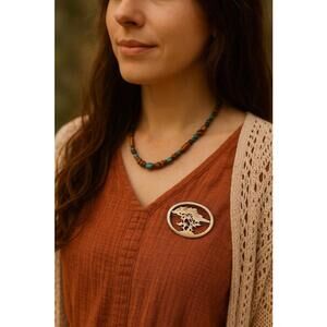 Ken Kantro Lowell Designs 1980s Sterling Silver Tree Of Life Brooch Signed, 2x1”